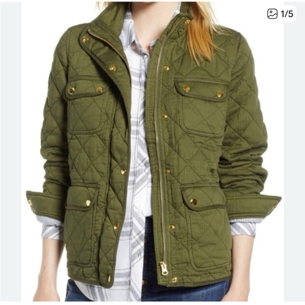 J. Crew quilted Downtown Field Jacket - Picture 2 of 12